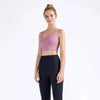 New High Quality Fabric Nylon Breathable Women Yoga Tops Bra Solid Color And Sports Wear Outdoor Exercise Clothes For Ladies by Stevvex