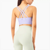 New High Quality Fabric Nylon Breathable Women Yoga Tops Bra Solid Color And Sports Wear Outdoor Exercise Clothes For Ladies by Stevvex