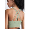 New High Quality Fabric Nylon Breathable Women Yoga Tops Bra Solid Color And Sports Wear Outdoor Exercise Clothes For Ladies by Stevvex