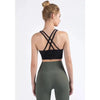 New High Quality Fabric Nylon Breathable Women Yoga Tops Bra Solid Color And Sports Wear Outdoor Exercise Clothes For Ladies by Stevvex