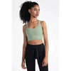 New High Quality Fabric Nylon Breathable Women Yoga Tops Bra Solid Color And Sports Wear Outdoor Exercise Clothes For Ladies by Stevvex
