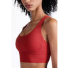 New High Quality Fabric Nylon Breathable Women Yoga Tops Bra Solid Color And Sports Wear Outdoor Exercise Clothes For Ladies by Stevvex