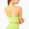 New High Quality Fabric Nylon Breathable Women Yoga Tops Bra Solid Color And Sports Wear Outdoor Exercise Clothes For Ladies by Stevvex
