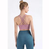 New High Quality Fabric Nylon Breathable Women Yoga Tops Bra Solid Color And Sports Wear Outdoor Exercise Clothes For Ladies by Stevvex