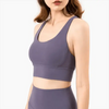 New High Quality Fabric Nylon Breathable Women Yoga Tops Bra Solid Color And Sports Wear Outdoor Exercise Clothes For Ladies by Stevvex