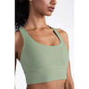 New High Quality Fabric Nylon Breathable Women Yoga Tops Bra Solid Color And Sports Wear Outdoor Exercise Clothes For Ladies by Stevvex