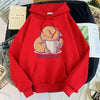 New Hoody Cat Cartoon Print Woman Sweatshirt With Hooded Loose Women's Hoodie Fashion Female Clothes Fleece Hoodies Women Cute Fashion Sweatshirts Sweatshirts Hoodie For Teen Girls Hoodies by Stevvex