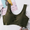 New Incredible Seamless Sports Bra Women's Padded Push Up Sports Yoga Top Shockproof Plus Size Gym Workout Bra U Back Sports Vest by Stevvex