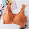 New Incredible Seamless Sports Bra Women's Padded Push Up Sports Yoga Top Shockproof Plus Size Gym Workout Bra U Back Sports Vest by Stevvex