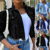 New Incredible Spring Women Sexy Ripped Denim Jackets Vintage Casual Short Jean Jacket Puff Sleeve Winter Female Coat Streetwear by Stevvex