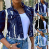 New Incredible Spring Women Sexy Ripped Denim Jackets Vintage Casual Short Jean Jacket Puff Sleeve Winter Female Coat Streetwear by Stevvex