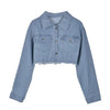 New Incredible Spring Women Sexy Ripped Denim Jackets Vintage Casual Short Jean Jacket Puff Sleeve Winter Female Coat Streetwear by Stevvex