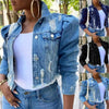 New Incredible Spring Women Sexy Ripped Denim Jackets Vintage Casual Short Jean Jacket Puff Sleeve Winter Female Coat Streetwear by Stevvex