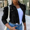 New Incredible Spring Women Sexy Ripped Denim Jackets Vintage Casual Short Jean Jacket Puff Sleeve Winter Female Coat Streetwear by Stevvex