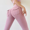 New Leggings Women's Pants Sport Yoga Pants Tight High Waist Elastic Women's Pocket Legging Women's High Waist Yoga Pants Tummy Control Slimming Bottom Leggings Workout Running Pants by Stevvex
