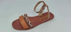 New Leopard Summer Women Sandals Strap Fashion Woman Beach Shoes Buckle Flat Heels Open Toe Platform Outdoor Sandals Flat Casual Strappy Ankle Strap Flat Sandals by Stevvex