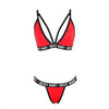 New Letter Three-Point Suit Women's Sports Underwear Set Skinny Backless Underwear Bikini Swimsuit For Women Two Piece Swimwear Bathing Suit Beachwear Set Thong Bikini by Stevvex