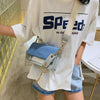 New Look Contrast Color Scrub Leather Crossbody Bags For Women And Girls Simple Chain Shoulder Bag , Purses And Handbags For Ladies by Stevvex
