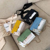 New Look Contrast Color Scrub Leather Crossbody Bags For Women And Girls Simple Chain Shoulder Bag , Purses And Handbags For Ladies by Stevvex