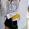New Look Contrast Color Scrub Leather Crossbody Bags For Women And Girls Simple Chain Shoulder Bag , Purses And Handbags For Ladies by Stevvex