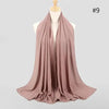 New Luxurious Gold Chiffon Head Scarf Solid Soft Long Muslim Scarves For Women Hijab Musulman Female Shawl and Wrap by Stevvex