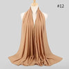 New Luxurious Gold Chiffon Head Scarf Solid Soft Long Muslim Scarves For Women Hijab Musulman Female Shawl and Wrap by Stevvex