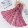 New Luxurious Gold Chiffon Head Scarf Solid Soft Long Muslim Scarves For Women Hijab Musulman Female Shawl and Wrap by Stevvex