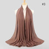 New Luxurious Gold Chiffon Head Scarf Solid Soft Long Muslim Scarves For Women Hijab Musulman Female Shawl and Wrap by Stevvex