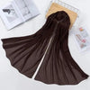 New Luxurious Gold Chiffon Head Scarf Solid Soft Long Muslim Scarves For Women Hijab Musulman Female Shawl and Wrap by Stevvex