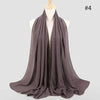 New Luxurious Gold Chiffon Head Scarf Solid Soft Long Muslim Scarves For Women Hijab Musulman Female Shawl and Wrap by Stevvex