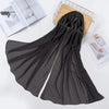 New Luxurious Gold Chiffon Head Scarf Solid Soft Long Muslim Scarves For Women Hijab Musulman Female Shawl and Wrap by Stevvex
