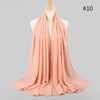 New Luxurious Gold Chiffon Head Scarf Solid Soft Long Muslim Scarves For Women Hijab Musulman Female Shawl and Wrap by Stevvex