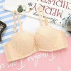 New Luxurious Lace Floral Wireless Bras For Women Front Closure Bras Plus Size Bralette Comfortable Adjusted Push Up Bra by Stevvex