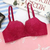 New Luxurious Lace Floral Wireless Bras For Women Front Closure Bras Plus Size Bralette Comfortable Adjusted Push Up Bra by Stevvex