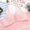 New Luxurious Lace Floral Wireless Bras For Women Front Closure Bras Plus Size Bralette Comfortable Adjusted Push Up Bra by Stevvex