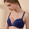 New Luxurious Lace Floral Wireless Bras For Women Front Closure Bras Plus Size Bralette Comfortable Adjusted Push Up Bra by Stevvex