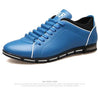 New Mens Leather Casual Sneakers Fashion Solid Leather Shoes Business Sport Flat Round Toe Fashion Sneakers Dress Shoes For Men Walking Business Office Driving Comfort Loafers by Stevvex