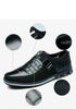 New Mens Leather Casual Sneakers Fashion Solid Leather Shoes Business Sport Flat Round Toe Fashion Sneakers Dress Shoes For Men Walking Business Office Driving Comfort Loafers by Stevvex