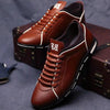 New Mens Leather Casual Sneakers Fashion Solid Leather Shoes Business Sport Flat Round Toe Fashion Sneakers Dress Shoes For Men Walking Business Office Driving Comfort Loafers by Stevvex