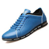 New Mens Leather Casual Sneakers Fashion Solid Leather Shoes Business Sport Flat Round Toe Fashion Sneakers Dress Shoes For Men Walking Business Office Driving Comfort Loafers by Stevvex