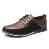 New Mens Leather Casual Sneakers Fashion Solid Leather Shoes Business Sport Flat Round Toe Fashion Sneakers Dress Shoes For Men Walking Business Office Driving Comfort Loafers by Stevvex
