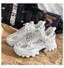 New Mens Sneakers Breathable Sports Shoes Couple Casual Shoes Thick Sole Running Walking Shoes Trainers Sport Sneakers Men High Fashion Comfy Fashion Sneakers by Stevvex