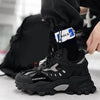 New Mens Sneakers Breathable Sports Shoes Couple Casual Shoes Thick Sole Running Walking Shoes Trainers Sport Sneakers Men High Fashion Comfy Fashion Sneakers by Stevvex