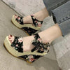 New Modern Women Wood High Heels Sandals Elegant Stylish Design Summer Womens Shoes by Stevvex