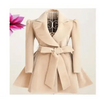 New Popular Women's Woolen Windbreaker Overcoat Jacket Coats Red XL Autumn And Winter Long Windbreaker Overcoat Fashionable Coat Jacket by Stevvex