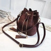New Sizzling Mini Crossbody Handbags Cute Bucket Bag Organizer Small Tassel PU Leather Womens Shoulder Messenger Bags by Stevvex