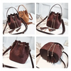 New Sizzling Mini Crossbody Handbags Cute Bucket Bag Organizer Small Tassel PU Leather Womens Shoulder Messenger Bags by Stevvex