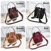 New Sizzling Mini Crossbody Handbags Cute Bucket Bag Organizer Small Tassel PU Leather Womens Shoulder Messenger Bags by Stevvex