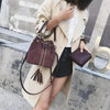 New Sizzling Mini Crossbody Handbags Cute Bucket Bag Organizer Small Tassel PU Leather Womens Shoulder Messenger Bags by Stevvex