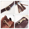 New Sizzling Mini Crossbody Handbags Cute Bucket Bag Organizer Small Tassel PU Leather Womens Shoulder Messenger Bags by Stevvex
